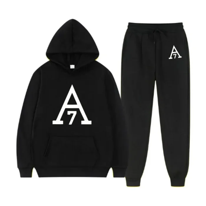 Essentials A7 Logo Tracksuit – Black